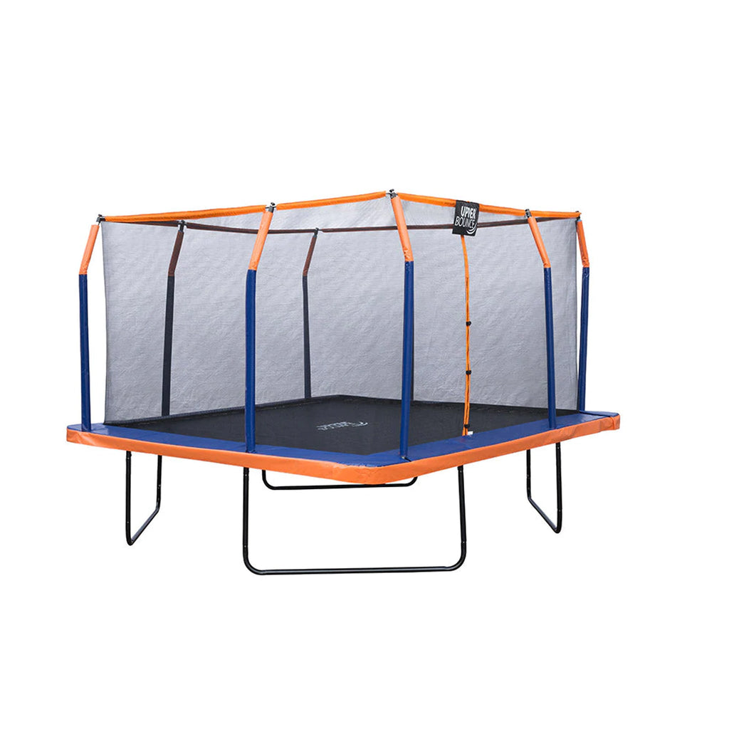 Machrus Upper Bounce 12 x 12 FT Square Trampoline Set with Premium Top-Ring Enclosure and Safety Pad – Outdoor Trampoline for Kids & Adults