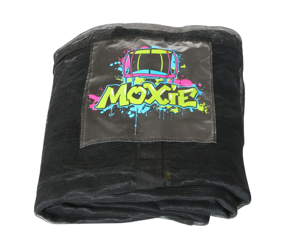 Machrus Moxie Replacement Safety Enclosure Net, Fits Moxie 16' Round Trampoline, using 12 Curved Poles with Top Ring Frame