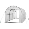 Machrus Ogrow Deluxe Walk-In Tunnel Greenhouse with White Cover