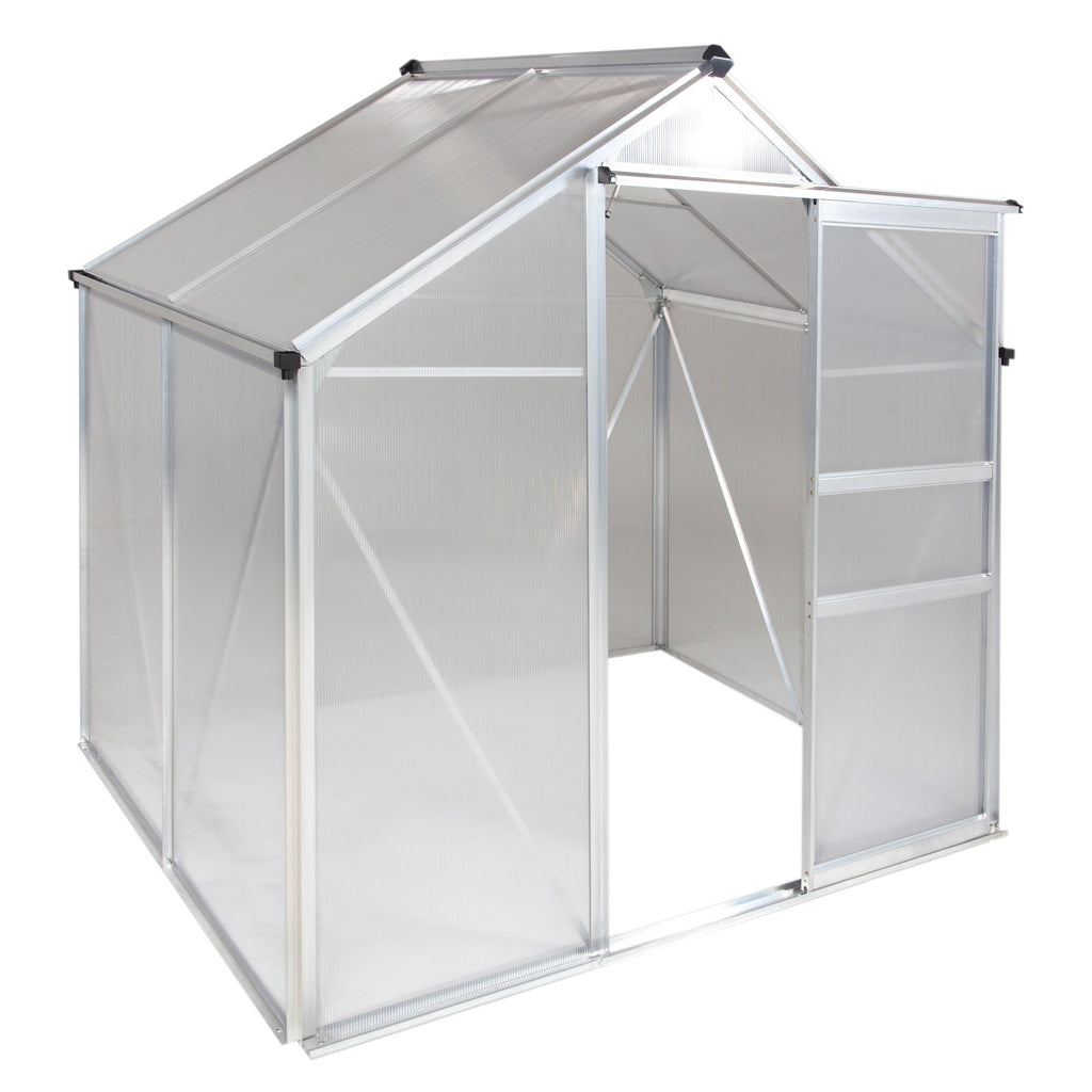 Machrus Ogrow 4 x 6 FT Walk-In Greenhouse with Sliding Door and Adjustable Roof Vent
