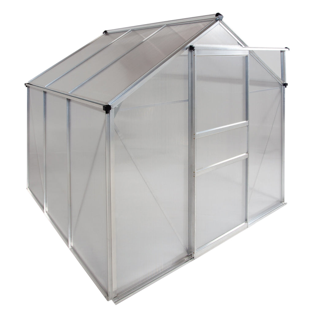 Machrus Ogrow 6 x 6 FT Walk-In Greenhouse with Sliding Door and Adjustable Roof Vent