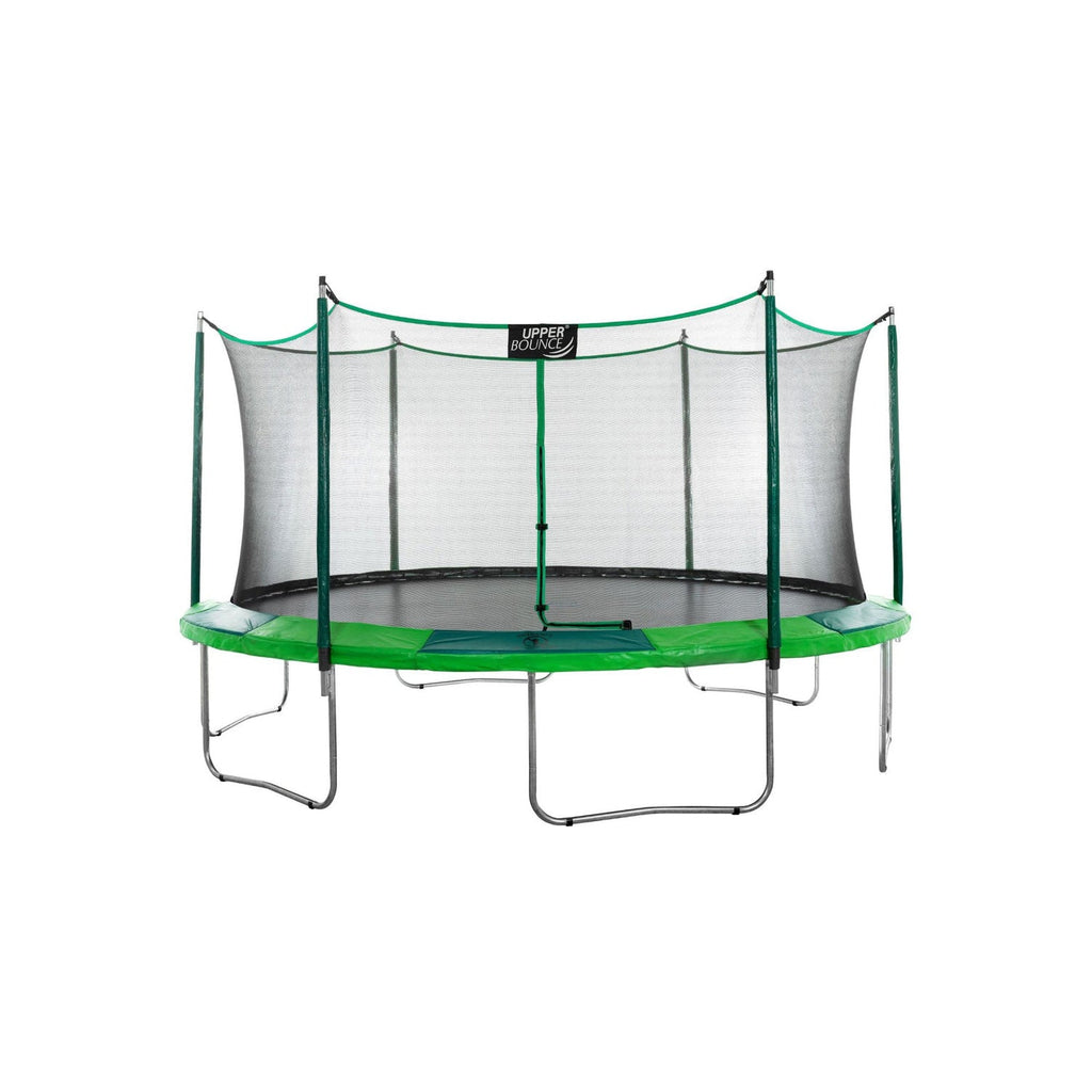 Machrus Upper Bounce 15 FT Round Trampoline Set with Safety Enclosure System – Backyard Trampoline - Outdoor Trampoline for Kids - Adults