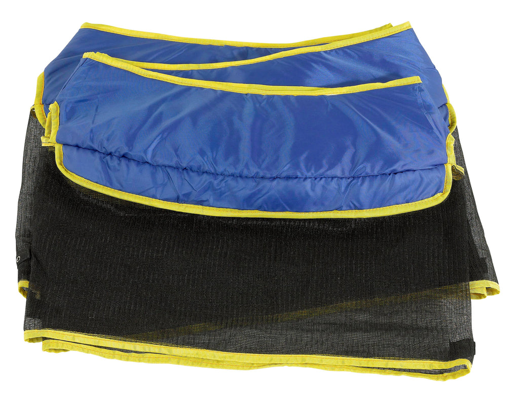 Machrus Upper Bounce Trampoline Spring Cover - Replacement Safety Pad for Trampolines Fits 55" Round Mini Rebounder Trampoline with 3" Skirt Padding all around Frame and Legs - Blue