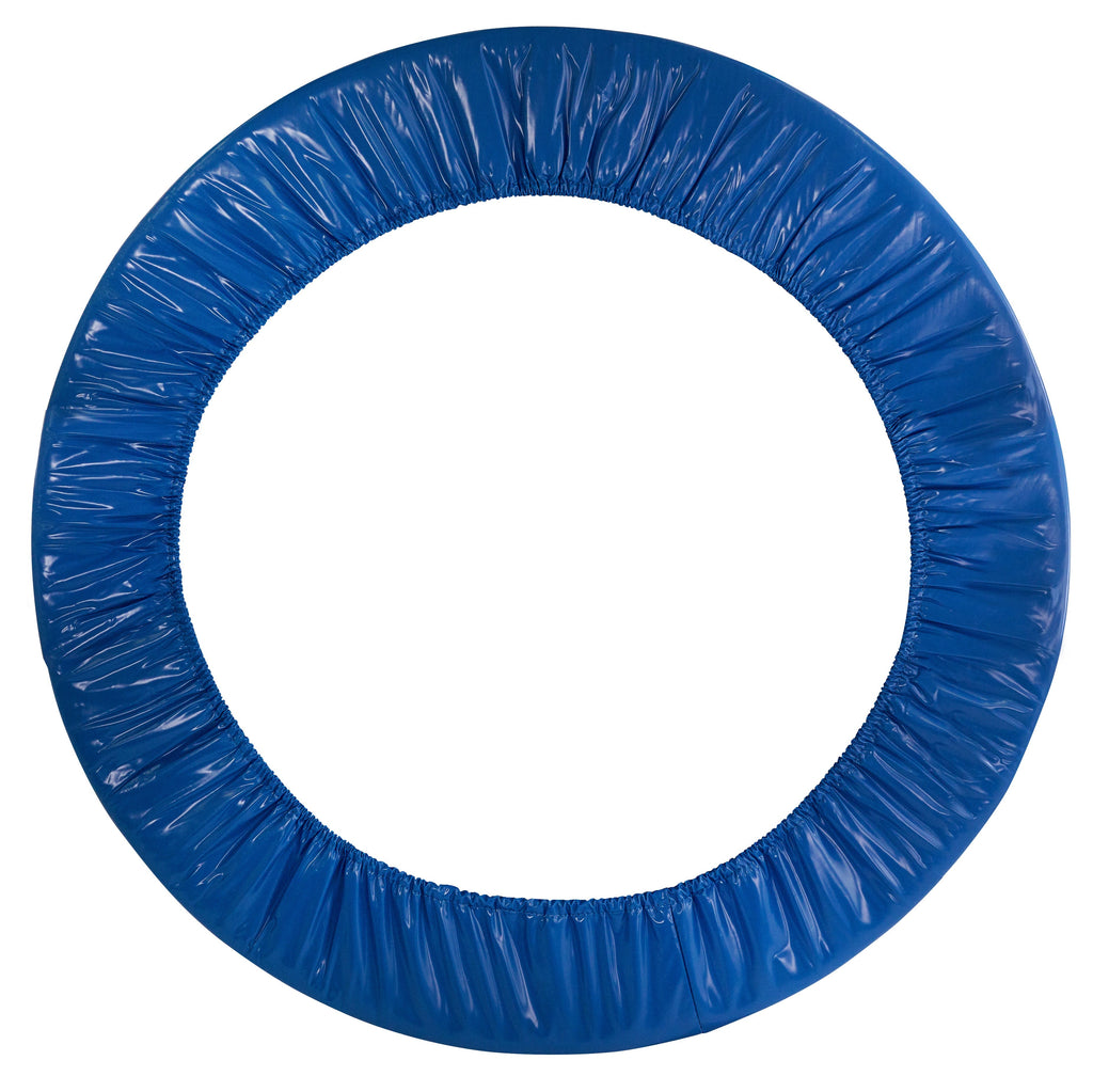 Machrus Upper Bounce Trampoline Spring Cover - Replacement Safety Pad for Trampolines Fits 38" Round Mini Rebounder Trampoline with 6 Legs - Blue