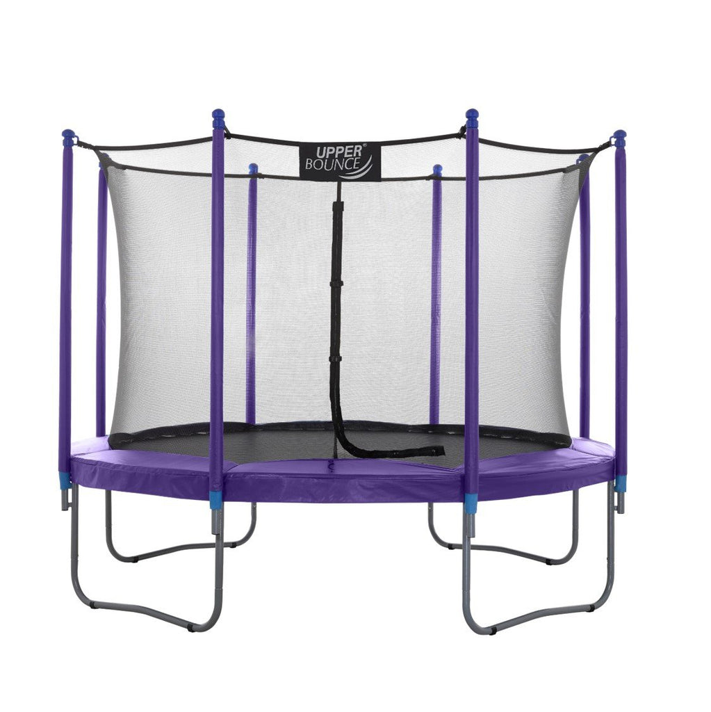 Machrus Upper Bounce 12 FT Round Trampoline Set with Safety Enclosure System – Backyard Trampoline - Outdoor Trampoline for Kids - Adults