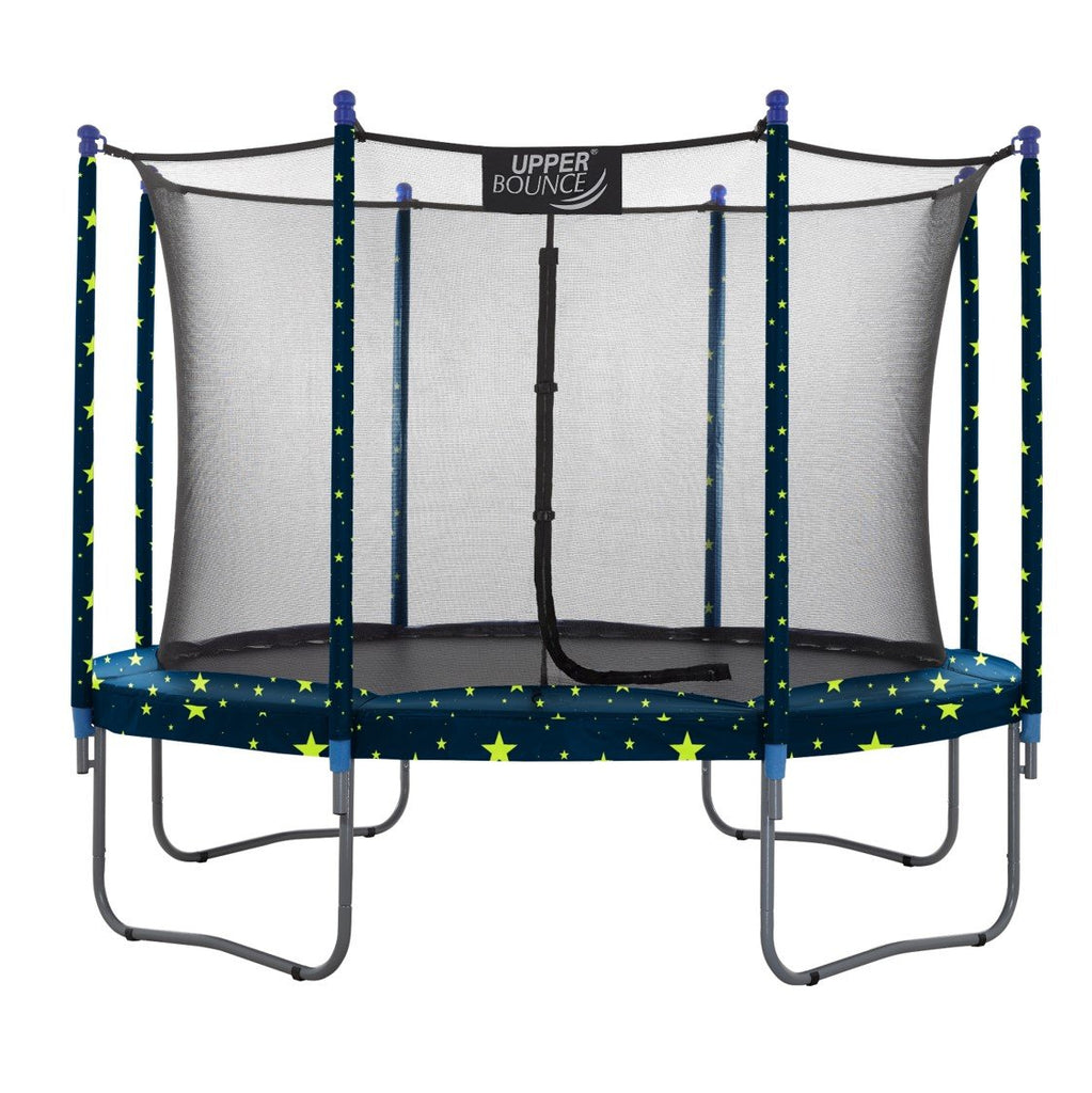 Machrus Upper Bounce 7.5 FT Round Trampoline Set with Safety Enclosure System – Backyard Trampoline - Outdoor Trampoline for Kids - Adults
