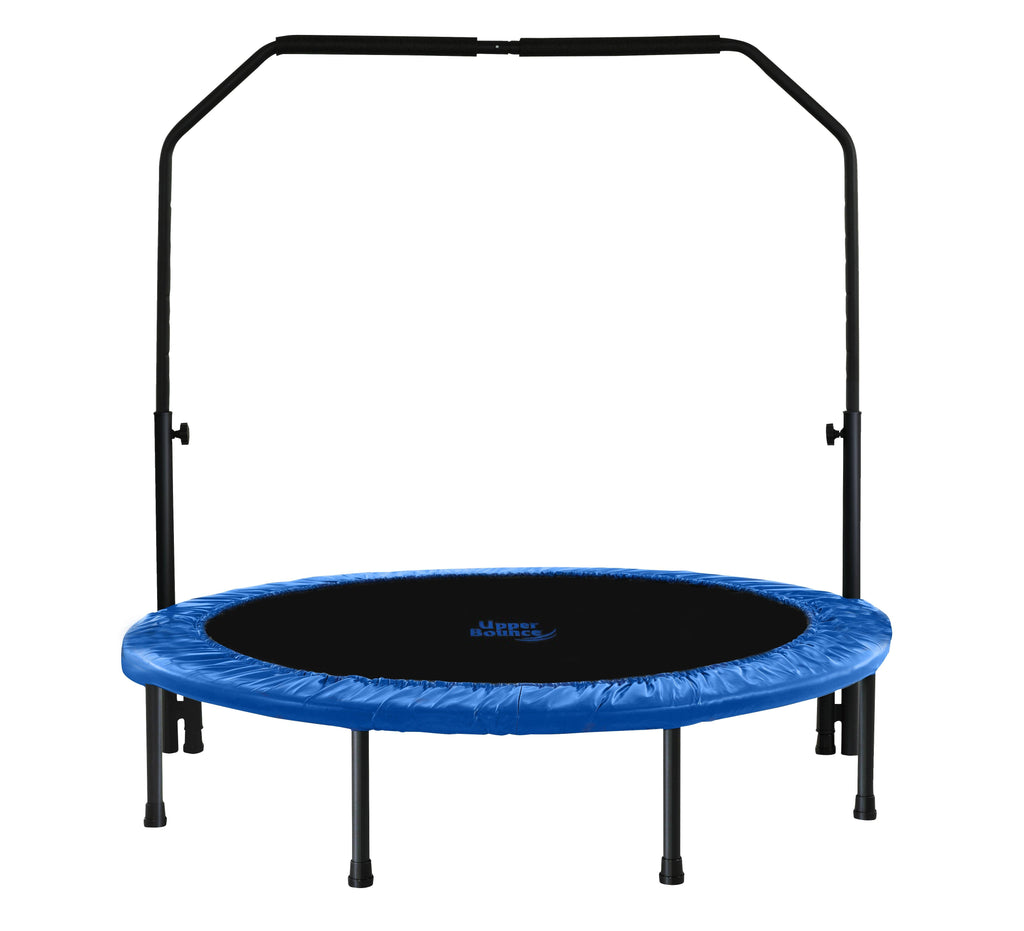 Machrus Upper Bounce Mini Trampoline with Adjustable Handbar –  Round Foldable Rebounder Fitness Trampoline for Kids & Adults - Machrus USA