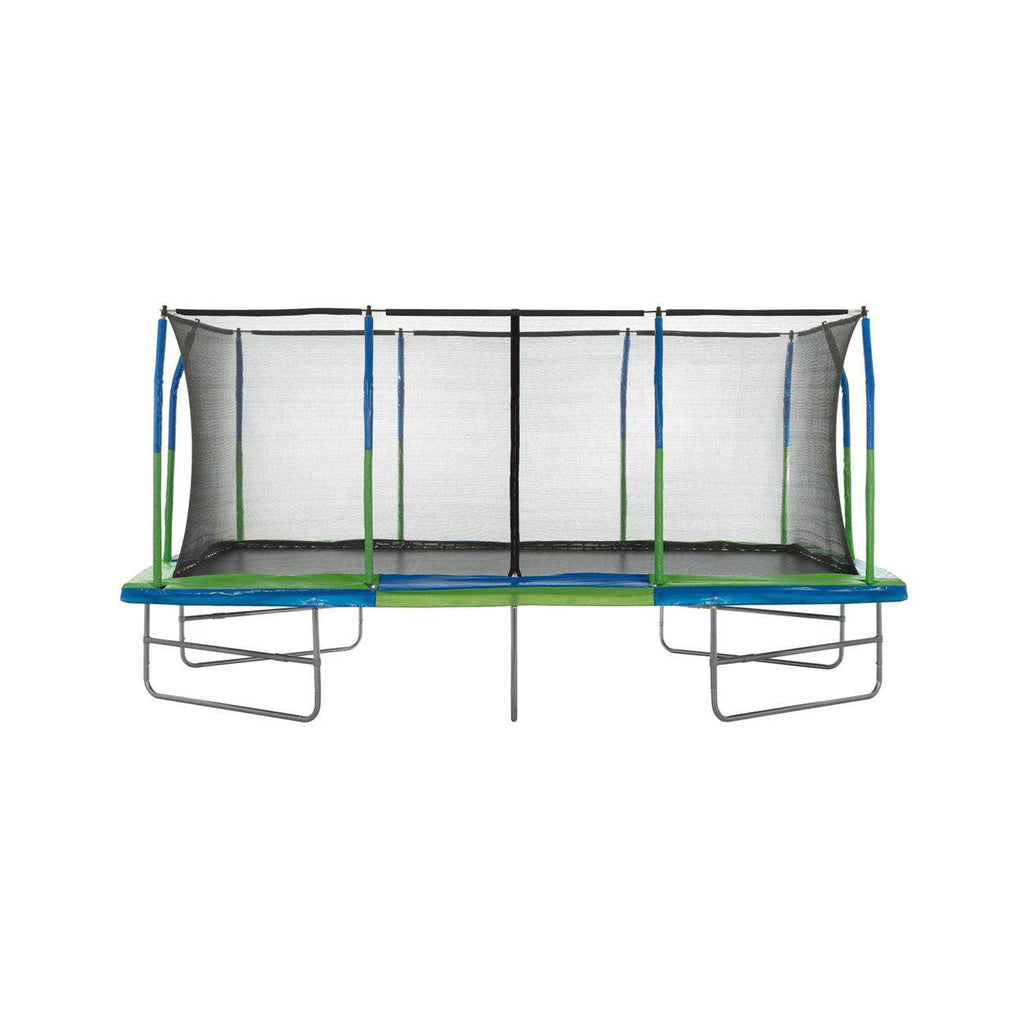 Machrus Upper Bounce - Mega 10' X 17' Gymnastics Style, Rectangular Trampoline Set with Premium Top-Ring Enclosure System