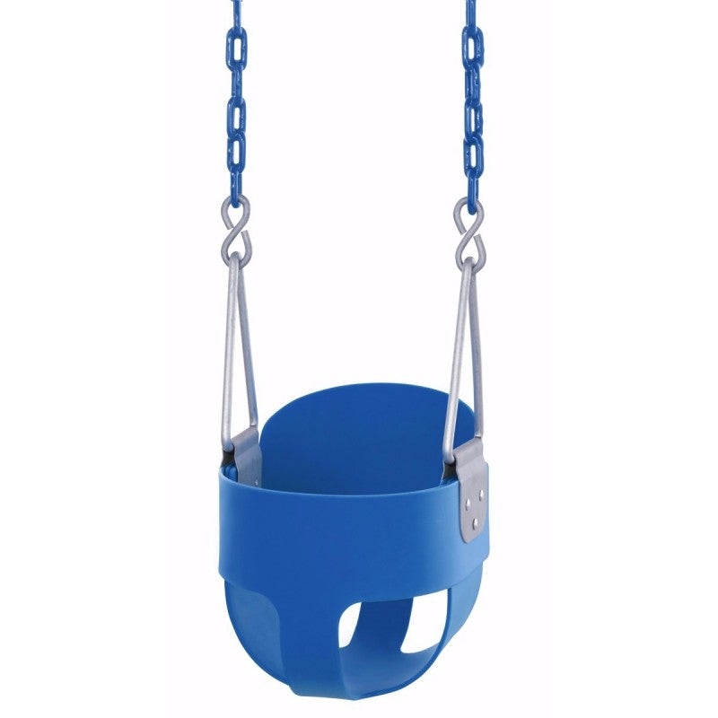 Machrus Swingan High Back, Full Bucket Toddler & Baby Swing with Vinyl Coated Chain - Fully Assembled