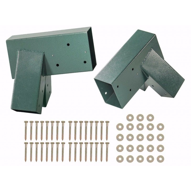 Machrus Swingan A-Frame Bracket - Green Powder Coating - Bolts Included- Set of 2